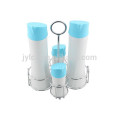 set for 4pcs ceramic oil and vinegar dispenser with silicone lid